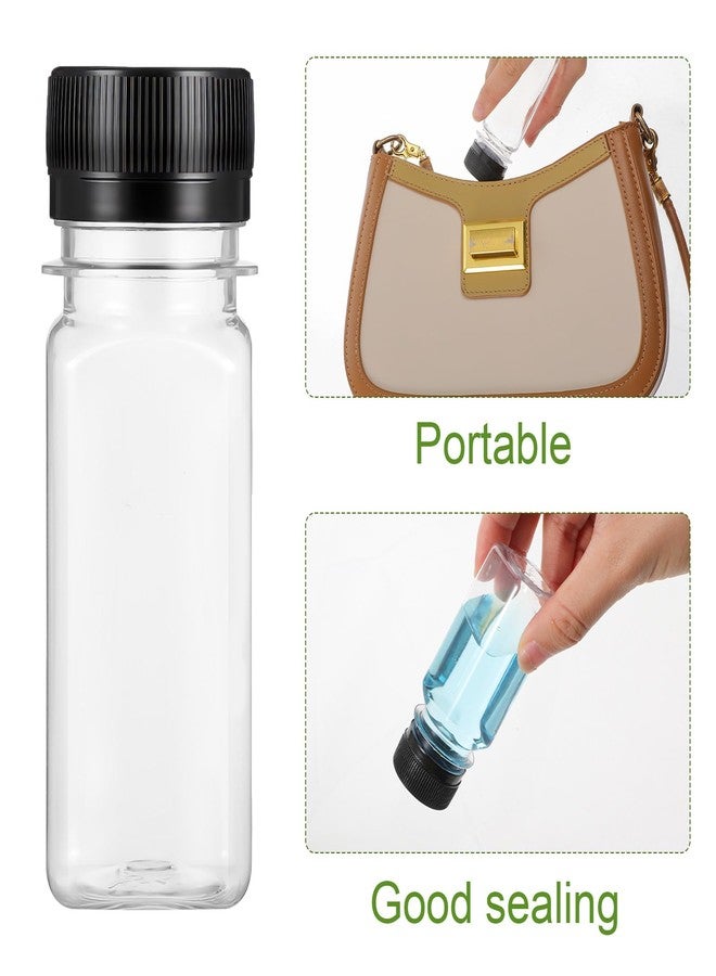 Kifmurase 100PCS 2OZ Plastic Juice Bottles with Lids, Reusable Clear Ginger Shots Bottles with 2 Funnels and 2 Brush, Small Leak Proof Empty Juices Containers Leak Proof Jars for Juice Drinks Potion - Image 5